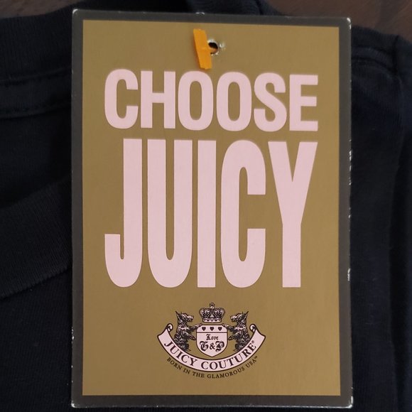 Juicy Couture black and hot pink t-shirt. - Picture 6 of 6